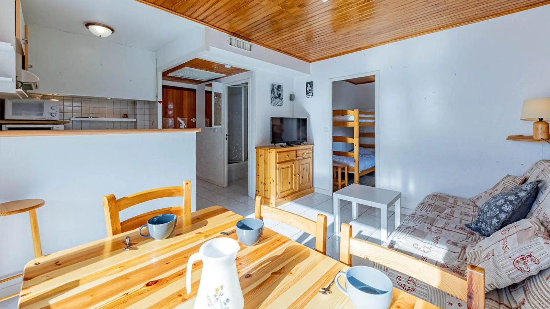 Confort En Station: T1 6 Pers, Au Pied Des Pistes, Proche Commerces - Fr-1-807-89 생프랑수아롱샴 아파트